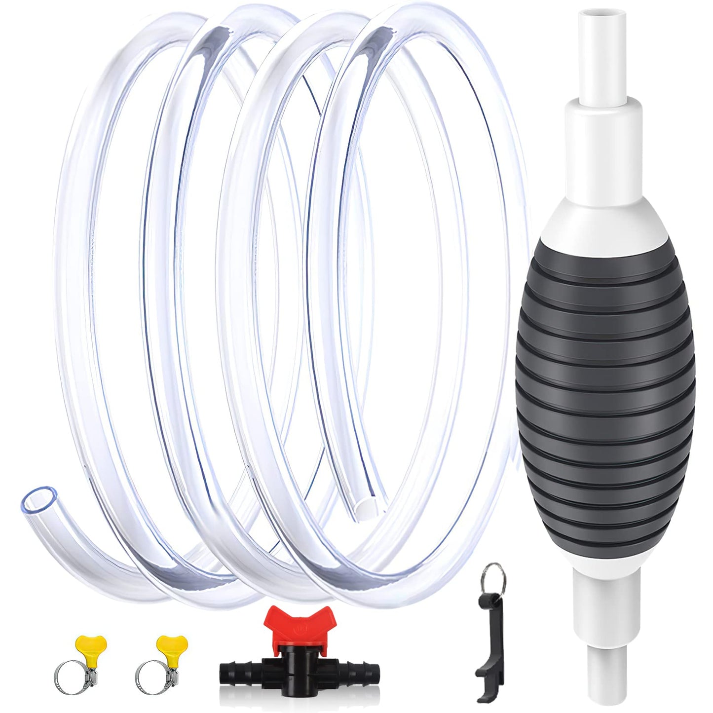 Multi-Function Hand Siphon Pump — Perfect for Oil, Fresh Water & Aquarium Liquid Transfer!