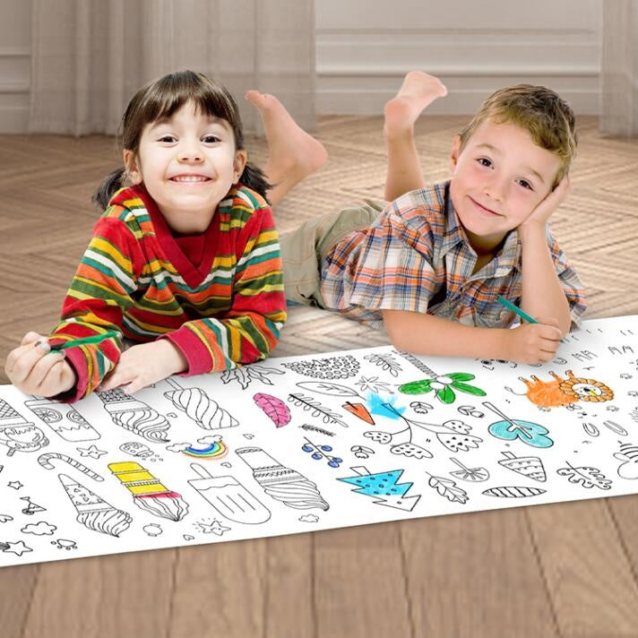 Inspirez la créativité des enfants| Le rouleau à dessin ( 15CM*300CM )