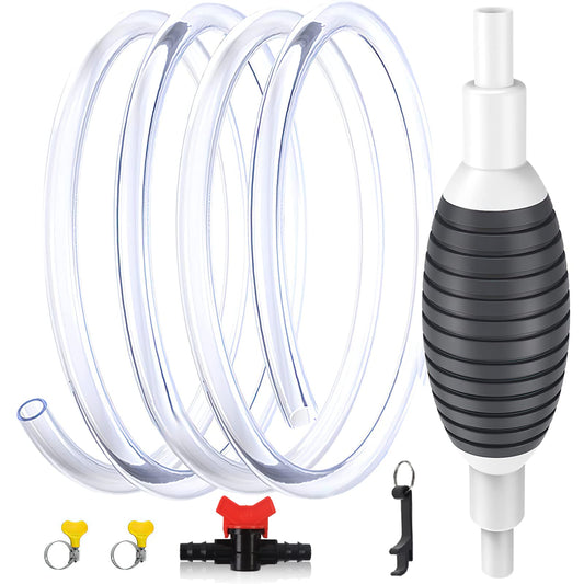 Multi-Function Hand Siphon Pump — Perfect for Oil, Fresh Water & Aquarium Liquid Transfer!